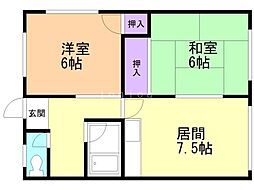 間取図画像 2DK