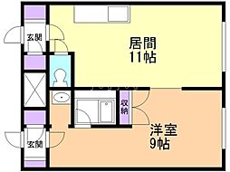 間取図画像 1LDK