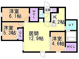 間取図画像 3LDK