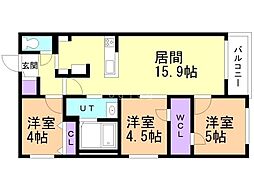 間取図画像 3LDK