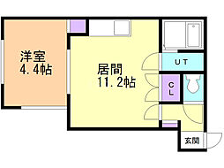 間取図画像 1LDK