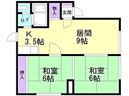 サンライズ山の手Ｃ棟 2階