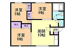 間取図画像 3LDK