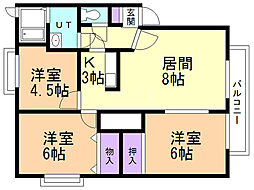 間取図画像 3LDK