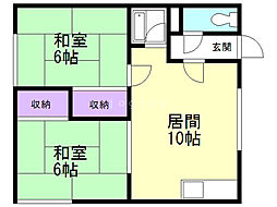 間取図画像 2LDK