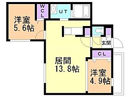 間取図画像 2LDK