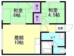 間取図画像 2LDK