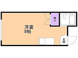 グランメール琴似 ワンルームの間取図画像