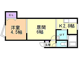 間取図画像 1LDK