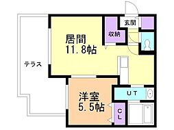 間取図画像 1LDK