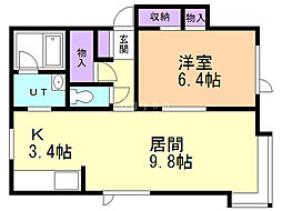 間取図画像 1LDK