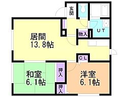 間取図画像 2LDK
