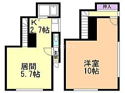 AC発寒壱番館 1LDKの間取図画像