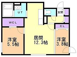 札幌市営東西線 発寒南駅 徒歩10分 1階/-