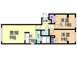 間取図画像 2LDK