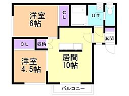 間取図画像 2LDK