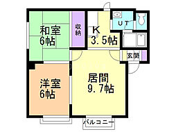 間取図画像 2LDK
