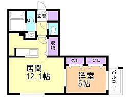 間取図画像 1LDK