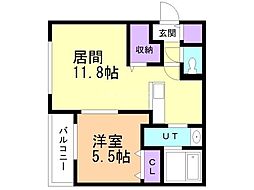 間取図画像 1LDK