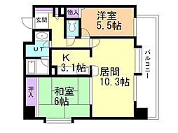 間取図画像 2LDK