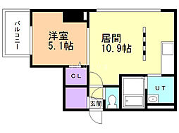 間取図画像 1LDK