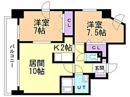 間取図画像 2LDK