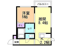 999発寒SV 1LDKの間取図画像