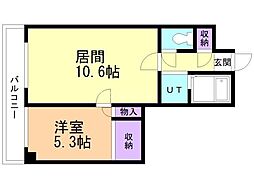 ティアラ手稲本町 1LDKの間取図画像