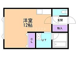 ジュンプラザ2番館 1Kの間取図画像