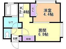 Mao 1LDKの間取図画像