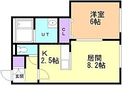 ドルチェヴィータ 1LDKの間取図画像
