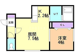 ベラビスタ 1LDKの間取図画像