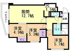物件の間取り