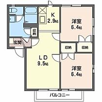 フレグランスヴェルジェAB  ｜ 長野県松本市波田（賃貸アパート2LDK・2階・54.81㎡） その2