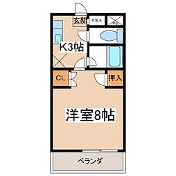 間取図画像 1K