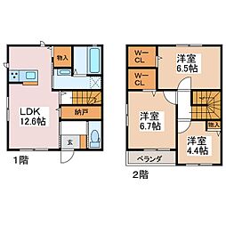 フェリーチェ征矢野 3LDKの間取図画像