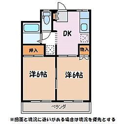 エーデルハイツ 2Kの間取図画像