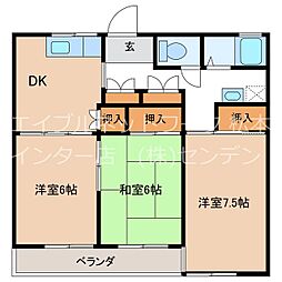 ビレッジ青島 3Kの間取図画像