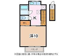 稼ぐ家姫19号 1Kの間取図画像