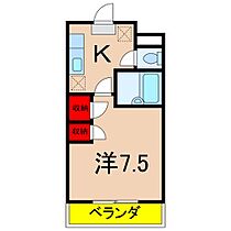 ウィロー村田屋  ｜ 長野県飯田市伝馬町１丁目（賃貸アパート1K・3階・22.80㎡） その2