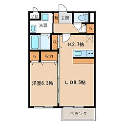 間取図画像 1LDK
