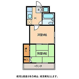 サンヒルズセンチュリー2 2Kの間取図画像
