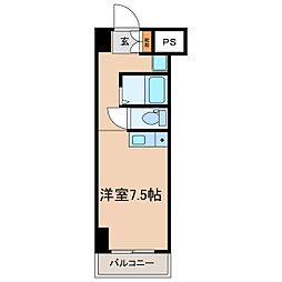 ダイアパレス長野中央 ワンルームの間取図画像