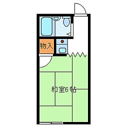 シティハイツマスダ ワンルームの間取図画像