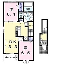 グランヴェルII  ｜ 長野県上伊那郡箕輪町大字中箕輪787（賃貸アパート2LDK・2階・59.58㎡） その2