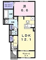 メロウ・カーサA  ｜ 長野県上伊那郡南箕輪村398-2（賃貸アパート1LDK・1階・52.38㎡） その2