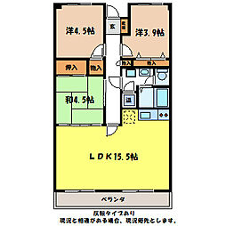 マイタウン伊那 3LDKの間取図画像