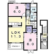 清新　K2  ｜ 長野県上田市秋和（賃貸アパート2LDK・2階・56.26㎡） その2