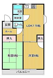 間取図画像 2DK