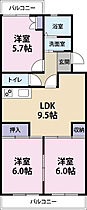 メゾンドクラッセ 305 ｜ 静岡県富士市石坂（賃貸マンション3LDK・3階・60.00㎡） その2